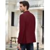 COOFANDY Mens Causal Blazer Two Button Suit Jackets Lightweight Slim Fit Sports Coats(Wine Red)