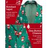 COOFANDY Men’s Christmas Blazer Jacket One Button Halloween Sport Coat Christmas Party Holiday Jacket(Christmas Blazer – Skating Santa Claus)