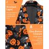 COOFANDY Men’s Christmas Blazer Jacket One Button Halloween Sport Coat Christmas Party Holiday Jacket(Halloween Blazer – Pumpkin & Bat)