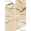 COOFANDY Men’s Corduroy Shirt Casual Button Down Shirt Jacket Lightweight Shacket(Lightkhaki)