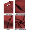 COOFANDY Men’s Cotton Bomber Jacket Lightweight Flight Jackets Casual Softshell Varisty Jacket(Wine Red)