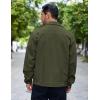 COOFANDY Men’s Cotton Denim Jacket Lightweight Trucker Western Jackets Casual Fashion Jean Coat(Army Green)