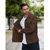 COOFANDY Men’s Cotton Denim Jacket Lightweight Trucker Western Jackets Casual Fashion Jean Coat(Brown)