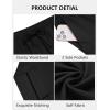 COOFANDY Men’s Cotton Linen Pants Elastic Waist Drawstring Summer Beach Trousers Casual Yoga Pant(Black)