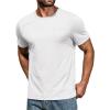 COOFANDY Men’s Cotton Pocket Tee Shirts Soft Crew Neck Stretch T Shirt Plain Casual Short Sleeve Summer Basic Tops(2 Pack(black+white))