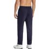 COOFANDY Men’s Cotton Sweatpants Open Bottom Lounge Pants Lightweight Casual Jogger Pants with Pockets(2 Pack: Dark Grey/Navy Blue)