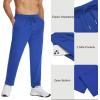 COOFANDY Men’s Cotton Sweatpants Open Bottom Lounge Pants Lightweight Casual Jogger Pants with Pockets(Blue)