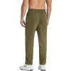 COOFANDY Men’s Cotton Sweatpants Open Bottom Lounge Pants Lightweight Casual Jogger Pants with Pockets(Khaki)