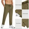 COOFANDY Men’s Cotton Sweatpants Open Bottom Lounge Pants Lightweight Casual Jogger Pants with Pockets(Khaki)