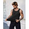 COOFANDY Mens Cotton Tank Tops Summer Beach Sleeveless Muscle Shirts Gym Workout Running Tank Shirt Pack(Black)