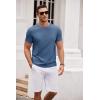COOFANDY Men’s Crew Neck T-Shirt Casual Muscle Tee Slim Fit Bodybuilding Athletic Casual T Shirt Blue
