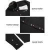 COOFANDY Mens Dress Shirt Long Sleeve Casual Button Down Paisley Shirts Party Wedding Dress Shirt(Black)