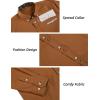 COOFANDY Mens Dress Shirt Long Sleeve Casual Button Down Paisley Shirts Party Wedding Dress Shirt(Brown)