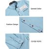 COOFANDY Mens Dress Shirt Long Sleeve Casual Button Down Paisley Shirts Party Wedding Dress Shirt(Light Blue)