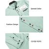 COOFANDY Mens Dress Shirt Long Sleeve Casual Button Down Paisley Shirts Party Wedding Dress Shirt(Mint)
