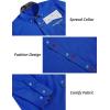 COOFANDY Mens Dress Shirt Long Sleeve Casual Button Down Paisley Shirts Party Wedding Dress Shirt(Royal Blue)