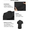 COOFANDY Men’s Dress Shirt Short Sleeve Button Down Shirts with Pocket(01- Black)