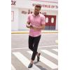 COOFANDY Men’s Dress Shirt Short Sleeve Button Down Shirts with Pocket(Pink)