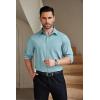 COOFANDY Men’s Dress Shirts Long Sleeve Button Up Shirts Formal Business Shirt(Light Green)