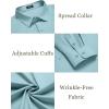 COOFANDY Men’s Dress Shirts Long Sleeve Button Up Shirts Formal Business Shirt(Light Green)