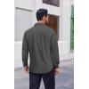 COOFANDY Mens Dress Shirts Long Sleeve Casual Button Down Shirts Formal Business Shirt(Dark Grey)