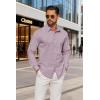 COOFANDY Mens Dress Shirts Long Sleeve Casual Button Down Shirts Formal Business Shirt(Lavender)