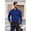COOFANDY Mens Dress Shirts Long Sleeve Casual Button Down Shirts Formal Business Shirt(Royal Blue)