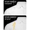 COOFANDY Mens Dress Shirts Long Sleeve Stain Shield Button Down Shirt Regular Fit Formal Business Wedding Shirts(White)