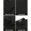 COOFANDY Mens Dress Shirts Long Sleeve Wrinkle Free Button Down Shirts Formal Business Shirt(Black)