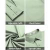 COOFANDY Mens Dress Shirts Long Sleeve Wrinkle Free Button Down Shirts Formal Business Shirt(Light Green)