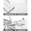 COOFANDY Mens Dress Shirts Long Sleeve Wrinkle Free Button Down Shirts Formal Business Shirt(White)