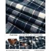 COOFANDY Men’s Fall Plaid Button Down Shirt Long Sleeve Casual Cowboy Work Shirts Lightweight Flannel Shirts Two Pocket(Plaid-grey&green&navy)