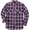 COOFANDY Men’s Flannel Plaid Shirts Long Sleeve Casual Button Down Shirt with Pockets(Black Pink Plaid)