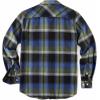 COOFANDY Men’s Flannel Plaid Shirts Long Sleeve Casual Button Down Shirt with Pockets(Green Blue & Black Plaid)
