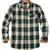 COOFANDY Mens Flannel Shirts Long Sleeve Button Down Shirt Casual Shirts Work Shirts for Men(Green)