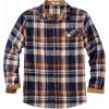 COOFANDY Mens Flannel Shirts Long Sleeve Button Down Shirt Casual Shirts Work Shirts for Men(Homestead Plaid)