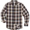 COOFANDY Mens Flannel Shirts Long Sleeve Button Down Shirt with Pocket Casual Shirts Work Shirts for Men(Brown Black Plaid)