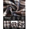 COOFANDY Mens Flannel Shirts Long Sleeve Button Down Shirt with Pocket Casual Shirts Work Shirts for Men(Brown Black Plaid)
