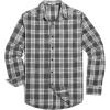 COOFANDY Mens Flannel Shirts Long Sleeve Button Down Shirt with Pocket Casual Shirts Work Shirts for Men(Dark Grey and White)