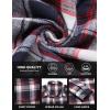 COOFANDY Mens Flannel Shirts Long Sleeve Button Down Shirt with Pocket Casual Shirts Work Shirts for Men(Navy Red White Plaid)