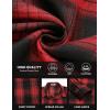 COOFANDY Mens Flannel Shirts Long Sleeve Button Down Shirt with Pocket Casual Shirts Work Shirts for Men(Red/Black)