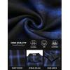 COOFANDY Mens Flannel Shirts Long Sleeve Button Down Shirt with Pocket Casual Shirts Work Shirts for Men(Royal Blue/Black)