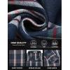COOFANDY Mens Flannel Shirts Long Sleeve Button Down Shirt with Pocket Casual Shirts Work Shirts for Men(Teal Burgundy White Plaid)
