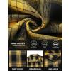 COOFANDY Mens Flannel Shirts Long Sleeve Button Down Shirt with Pocket Casual Shirts Work Shirts for Men(Yellow/Black)