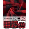 COOFANDY Mens Flannel Shirts Long Sleeve Lightweight Plaid Shirt Casual Button Down Shirts with Pocket(Red)