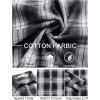 COOFANDY Mens Flannel Shirts Long Sleeve Plaid Button Down Shirts Casual Cotton Shirts(Black/White)