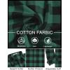 COOFANDY Mens Flannel Shirts Long Sleeve Plaid Button Down Shirts Casual Cotton Shirts(Green Checkered)