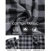 COOFANDY Mens Flannel Shirts Long Sleeve Plaid Button Down Shirts Casual Cotton Shirts(Grey Checkered)