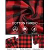 COOFANDY Mens Flannel Shirts Long Sleeve Plaid Button Down Shirts Casual Cotton Shirts(Red Checkered)