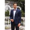 COOFANDY Men’s Floral Suit Jacket Embroidered Wedding Blazer Party Dinner Tuxedo(Navy Blue(pattern1))